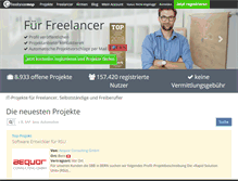 Tablet Screenshot of freelancermap.de